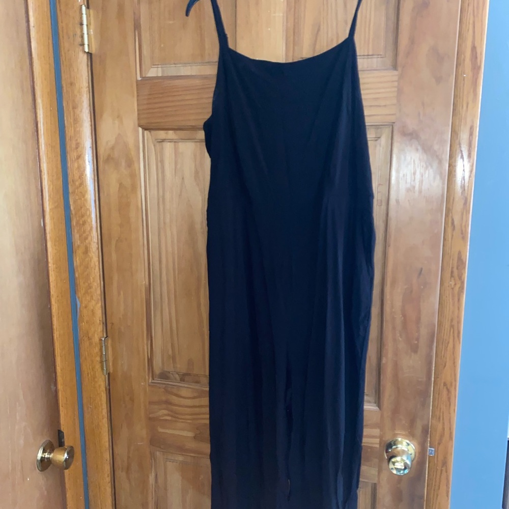Old Navy Spaghetti Strap Black Jumpsuit Size XL